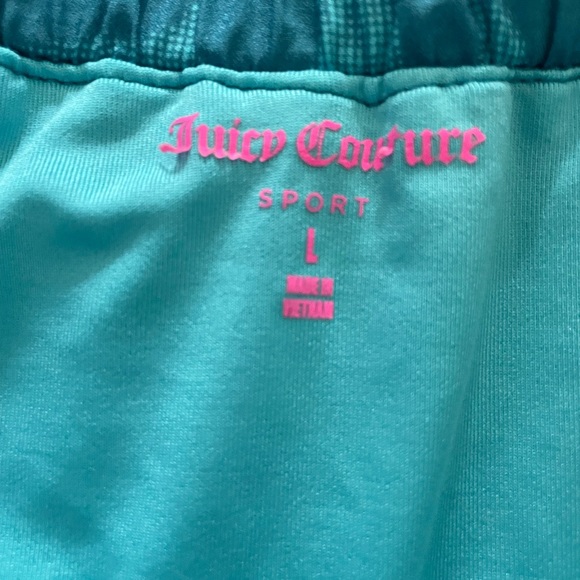 Women’s Large Juicy Couture Sport Blue Athletic Shorts - Picture 2 of 3